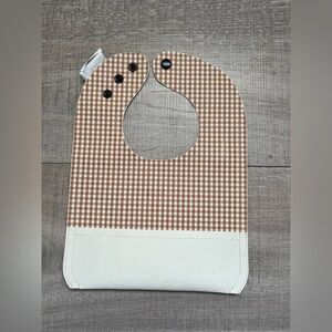 Gathre Brown and White Checkered Bib